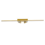 GLOBOSTAR® BARETTI 61228 Μοντέρνο Φωτιστικό Οροφής LED 24W 2688lm 160° & 45° AC 220-240V IP20 Ρυθμιζόμενο Λευκό CCT με On/Off 2700K/4500K/6000K - Lumileds SMD Chip - Χρυσό - Μ80 x Π5 x Υ15cm - 3 Χρόνια Εγγύηση - Image 5