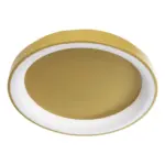 GLOBOSTAR® SALEM 61239 Μοντέρνο Φωτιστικό Οροφής LED 105W 12075lm 120° AC 220-240V IP20 Ρυθμιζόμενο Λευκό CCT με Χειριστήριο από 2700K έως 6000K Dimmable - Lumileds SMD Chip - Χρυσό - Μ60 x Π60 x Υ9.5cm - 3 Χρόνια Εγγύηση - Image 4