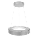GLOBOSTAR® SALEM 61242 Μοντέρνο Κρεμαστό Φωτιστικό Οροφής LED 75W 8625lm 120° AC 220-240V IP20 Ρυθμιζόμενο Λευκό CCT με Χειριστήριο από 2700K έως 6000K Dimmable - Lumileds SMD Chip - Γκρι - Μ45 x Π45 x Υ6cm - 3 Χρόνια Εγγύηση - Image 5