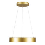 GLOBOSTAR® SALEM 61243 Μοντέρνο Κρεμαστό Φωτιστικό Οροφής LED 75W 8625lm 120° AC 220-240V IP20 Ρυθμιζόμενο Λευκό CCT με Χειριστήριο από 2700K έως 6000K Dimmable - Lumileds SMD Chip - Χρυσό - Μ45 x Π45 x Υ6cm - 3 Χρόνια Εγγύηση - Image 4