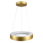 GLOBOSTAR® SALEM 61243 Μοντέρνο Κρεμαστό Φωτιστικό Οροφής LED 75W 8625lm 120° AC 220-240V IP20 Ρυθμιζόμενο Λευκό CCT με Χειριστήριο από 2700K έως 6000K Dimmable - Lumileds SMD Chip - Χρυσό - Μ45 x Π45 x Υ6cm - 3 Χρόνια Εγγύηση - Image 5