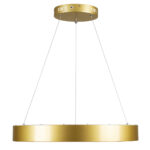 GLOBOSTAR® SALEM 61247 Μοντέρνο Κρεμαστό Φωτιστικό Οροφής LED 105W 12075lm 120° AC 220-240V IP20 Ρυθμιζόμενο Λευκό CCT με Χειριστήριο από 2700K έως 6000K Dimmable - Lumileds SMD Chip - Χρυσό - Μ60 x Π60 x Υ6cm - 3 Χρόνια Εγγύηση - Image 4