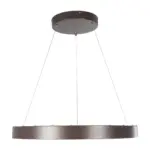GLOBOSTAR® SALEM 61248 Μοντέρνο Κρεμαστό Φωτιστικό Οροφής LED 105W 12075lm 120° AC 220-240V IP20 Ρυθμιζόμενο Λευκό CCT με Χειριστήριο από 2700K έως 6000K Dimmable - Lumileds SMD Chip - Καφέ Ματ - Μ60 x Π60 x Υ6cm - 3 Χρόνια Εγγύηση - Image 3