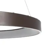 GLOBOSTAR® SALEM 61248 Μοντέρνο Κρεμαστό Φωτιστικό Οροφής LED 105W 12075lm 120° AC 220-240V IP20 Ρυθμιζόμενο Λευκό CCT με Χειριστήριο από 2700K έως 6000K Dimmable - Lumileds SMD Chip - Καφέ Ματ - Μ60 x Π60 x Υ6cm - 3 Χρόνια Εγγύηση - Image 5