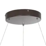 GLOBOSTAR® SALEM 61248 Μοντέρνο Κρεμαστό Φωτιστικό Οροφής LED 105W 12075lm 120° AC 220-240V IP20 Ρυθμιζόμενο Λευκό CCT με Χειριστήριο από 2700K έως 6000K Dimmable - Lumileds SMD Chip - Καφέ Ματ - Μ60 x Π60 x Υ6cm - 3 Χρόνια Εγγύηση - Image 6