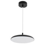 GLOBOSTAR® BARON 61251 Μοντέρνο Κρεμαστό Φωτιστικό Οροφής LED 12W 1440lm 120° AC 220-240V IP20 Ρυθμιζόμενο Λευκό CCT με On/Off 2700K/4500K/6000K - Lumileds SMD Chip - Μαύρο Ματ - Μ25 x Π25 x Υ8cm - 3 Χρόνια Εγγύηση - Image 5