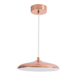 GLOBOSTAR® BARON 61253 Μοντέρνο Κρεμαστό Φωτιστικό Οροφής LED 12W 1440lm 120° AC 220-240V IP20 Ρυθμιζόμενο Λευκό CCT με On/Off 2700K/4500K/6000K - Lumileds SMD Chip - Ροζ Χρυσό - Μ25 x Π25 x Υ8cm - 3 Χρόνια Εγγύηση - Image 3