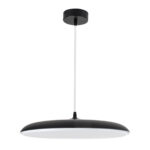 GLOBOSTAR® BARON 61254 Μοντέρνο Κρεμαστό Φωτιστικό Οροφής LED 24W 2880lm 120° AC 220-240V IP20 Ρυθμιζόμενο Λευκό CCT με On/Off 2700K/4500K/6000K - Lumileds SMD Chip - Μαύρο Ματ - Μ40 x Π40 x Υ10cm - 3 Χρόνια Εγγύηση - Image 3