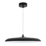 GLOBOSTAR® BARON 61254 Μοντέρνο Κρεμαστό Φωτιστικό Οροφής LED 24W 2880lm 120° AC 220-240V IP20 Ρυθμιζόμενο Λευκό CCT με On/Off 2700K/4500K/6000K - Lumileds SMD Chip - Μαύρο Ματ - Μ40 x Π40 x Υ10cm - 3 Χρόνια Εγγύηση - Image 4