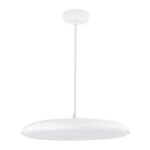 GLOBOSTAR® BARON 61255 Μοντέρνο Κρεμαστό Φωτιστικό Οροφής LED 24W 2880lm 120° AC 220-240V IP20 Ρυθμιζόμενο Λευκό CCT με On/Off 2700K/4500K/6000K - Lumileds SMD Chip - Λευκό Ματ - Μ40 x Π40 x Υ10cm - 3 Χρόνια Εγγύηση - Image 3