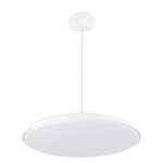GLOBOSTAR® BARON 61255 Μοντέρνο Κρεμαστό Φωτιστικό Οροφής LED 24W 2880lm 120° AC 220-240V IP20 Ρυθμιζόμενο Λευκό CCT με On/Off 2700K/4500K/6000K - Lumileds SMD Chip - Λευκό Ματ - Μ40 x Π40 x Υ10cm - 3 Χρόνια Εγγύηση - Image 5