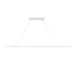 GLOBOSTAR® BOLIVAR 61272 Μοντέρνο Κρεμαστό Φωτιστικό Οροφής LED 54W 6210lm 360° AC 220-240V IP20 Ρυθμιζόμενο Λευκό CCT με Χειριστήριο από 2700K έως 6000K Dimmable - Lumileds SMD Chip - Λευκό Ματ - Μ120 x Π30 x Υ2cm - 3 Χρόνια Εγγύηση - Image 5