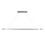 GLOBOSTAR® BOLIVAR 61273 Μοντέρνο Κρεμαστό Φωτιστικό Οροφής LED 54W 6210lm 360° AC 220-240V IP20 Ρυθμιζόμενο Λευκό CCT με Χειριστήριο από 2700K έως 6000K Dimmable - Lumileds SMD Chip - Νίκελ Βούρτσας - Μ120 x Π30 x Υ2cm - 3 Χρόνια Εγγύηση - Image 4