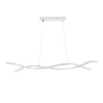 GLOBOSTAR® MORALES 61276 Μοντέρνο Κρεμαστό Φωτιστικό Οροφής LED 54W 6048lm 300° AC 220-240V IP20 Ρυθμιζόμενο Λευκό CCT με Χειριστήριο από 2700K έως 6000K Dimmable - Lumileds SMD Chip - Λευκό Ματ - Μ90 x Π14 x Υ14cm - 3 Χρόνια Εγγύηση - Image 4