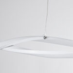 GLOBOSTAR® MORALES 61276 Μοντέρνο Κρεμαστό Φωτιστικό Οροφής LED 54W 6048lm 300° AC 220-240V IP20 Ρυθμιζόμενο Λευκό CCT με Χειριστήριο από 2700K έως 6000K Dimmable - Lumileds SMD Chip - Λευκό Ματ - Μ90 x Π14 x Υ14cm - 3 Χρόνια Εγγύηση - Image 5