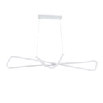 GLOBOSTAR® DOLORES 61280 Μοντέρνο Κρεμαστό Φωτιστικό Οροφής LED 105W 11760lm 300° AC 220-240V IP20 Ρυθμιζόμενο Λευκό CCT με Χειριστήριο από 2700K έως 6000K Dimmable - Lumileds SMD Chip - Λευκό Ματ - Μ110 x Π17 x Υ17.5cm - 3 Χρόνια Εγγύηση - Image 5