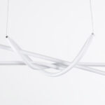 GLOBOSTAR® DOLORES 61280 Μοντέρνο Κρεμαστό Φωτιστικό Οροφής LED 105W 11760lm 300° AC 220-240V IP20 Ρυθμιζόμενο Λευκό CCT με Χειριστήριο από 2700K έως 6000K Dimmable - Lumileds SMD Chip - Λευκό Ματ - Μ110 x Π17 x Υ17.5cm - 3 Χρόνια Εγγύηση - Image 6