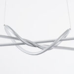 GLOBOSTAR® DOLORES 61281 Μοντέρνο Κρεμαστό Φωτιστικό Οροφής LED 105W 11760lm 300° AC 220-240V IP20 Ρυθμιζόμενο Λευκό CCT με Χειριστήριο από 2700K έως 6000K Dimmable - Lumileds SMD Chip - Νίκελ Βούρτσας - Μ110 x Π17 x Υ17.5cm - 3 Χρόνια Εγγύηση - Image 6