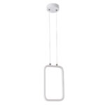 GLOBOSTAR® DEROBA 61299 Μοντέρνο Κρεμαστό Φωτιστικό Οροφής LED 12W 1320lm 360° AC 220-240V IP20 Ρυθμιζόμενο Λευκό CCT με On/Off 2700K/4500K/6000K - Lumileds SMD Chip - Λευκό Ματ - Μ16 x Π1.6 x Υ25.5cm - 3 Χρόνια Εγγύηση - Image 4