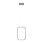 GLOBOSTAR® DEROBA 61300 Μοντέρνο Κρεμαστό Φωτιστικό Οροφής LED 12W 1320lm 360° AC 220-240V IP20 Ρυθμιζόμενο Λευκό CCT με On/Off 2700K/4500K/6000K - Lumileds SMD Chip - Νίκελ Βούρτσας - Μ16 x Π1.6 x Υ25.5cm - 3 Χρόνια Εγγύηση - Image 3
