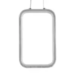 GLOBOSTAR® DEROBA 61300 Μοντέρνο Κρεμαστό Φωτιστικό Οροφής LED 12W 1320lm 360° AC 220-240V IP20 Ρυθμιζόμενο Λευκό CCT με On/Off 2700K/4500K/6000K - Lumileds SMD Chip - Νίκελ Βούρτσας - Μ16 x Π1.6 x Υ25.5cm - 3 Χρόνια Εγγύηση - Image 4