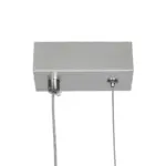 GLOBOSTAR® DEROBA 61300 Μοντέρνο Κρεμαστό Φωτιστικό Οροφής LED 12W 1320lm 360° AC 220-240V IP20 Ρυθμιζόμενο Λευκό CCT με On/Off 2700K/4500K/6000K - Lumileds SMD Chip - Νίκελ Βούρτσας - Μ16 x Π1.6 x Υ25.5cm - 3 Χρόνια Εγγύηση - Image 6