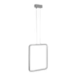 GLOBOSTAR® NEROBA 61304 Μοντέρνο Κρεμαστό Φωτιστικό Οροφής LED 18W 1980lm 360° AC 220-240V IP20 Ρυθμιζόμενο Λευκό CCT με On/Off 2700K/4500K/6000K - Lumileds SMD Chip - Νίκελ Βούρτσας - Μ29 x Π2 x Υ36cm - 3 Χρόνια Εγγύηση - Image 2