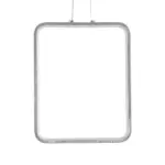 GLOBOSTAR® NEROBA 61304 Μοντέρνο Κρεμαστό Φωτιστικό Οροφής LED 18W 1980lm 360° AC 220-240V IP20 Ρυθμιζόμενο Λευκό CCT με On/Off 2700K/4500K/6000K - Lumileds SMD Chip - Νίκελ Βούρτσας - Μ29 x Π2 x Υ36cm - 3 Χρόνια Εγγύηση - Image 4
