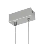 GLOBOSTAR® NEROBA 61304 Μοντέρνο Κρεμαστό Φωτιστικό Οροφής LED 18W 1980lm 360° AC 220-240V IP20 Ρυθμιζόμενο Λευκό CCT με On/Off 2700K/4500K/6000K - Lumileds SMD Chip - Νίκελ Βούρτσας - Μ29 x Π2 x Υ36cm - 3 Χρόνια Εγγύηση - Image 6