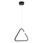 GLOBOSTAR® CEROBA 61307 Μοντέρνο Κρεμαστό Φωτιστικό Οροφής LED 12W 1320lm 360° AC 220-240V IP20 Ρυθμιζόμενο Λευκό CCT με On/Off 2700K/4500K/6000K - Lumileds SMD Chip - Μαύρο Ματ - Μ22 x Π2 x Υ22cm - 3 Χρόνια Εγγύηση - Image 4