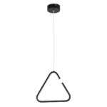 GLOBOSTAR® CEROBA 61307 Μοντέρνο Κρεμαστό Φωτιστικό Οροφής LED 12W 1320lm 360° AC 220-240V IP20 Ρυθμιζόμενο Λευκό CCT με On/Off 2700K/4500K/6000K - Lumileds SMD Chip - Μαύρο Ματ - Μ22 x Π2 x Υ22cm - 3 Χρόνια Εγγύηση - Image 5