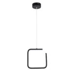 GLOBOSTAR® CEROBA 61308 Μοντέρνο Κρεμαστό Φωτιστικό Οροφής LED 12W 1320lm 360° AC 220-240V IP20 Ρυθμιζόμενο Λευκό CCT με On/Off 2700K/4500K/6000K - Lumileds SMD Chip - Μαύρο Ματ - Μ22 x Π2 x Υ22cm - 3 Χρόνια Εγγύηση - Image 5