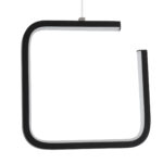 GLOBOSTAR® CEROBA 61308 Μοντέρνο Κρεμαστό Φωτιστικό Οροφής LED 12W 1320lm 360° AC 220-240V IP20 Ρυθμιζόμενο Λευκό CCT με On/Off 2700K/4500K/6000K - Lumileds SMD Chip - Μαύρο Ματ - Μ22 x Π2 x Υ22cm - 3 Χρόνια Εγγύηση - Image 6
