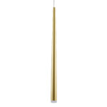 GLOBOSTAR® TEARS 61310 Μοντέρνο Κρεμαστό Φωτιστικό Οροφής LED 3W 330lm 180° AC 220-240V IP20 Ρυθμιζόμενο Λευκό CCT με On/Off 2700K/4500K/6000K - Lumileds SMD Chip - Χρυσό Βούρτσας - Μ3.2 x Π3.2 x Υ51.5cm - 3 Χρόνια Εγγύηση - Image 2