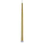 GLOBOSTAR® TEARS 61310 Μοντέρνο Κρεμαστό Φωτιστικό Οροφής LED 3W 330lm 180° AC 220-240V IP20 Ρυθμιζόμενο Λευκό CCT με On/Off 2700K/4500K/6000K - Lumileds SMD Chip - Χρυσό Βούρτσας - Μ3.2 x Π3.2 x Υ51.5cm - 3 Χρόνια Εγγύηση - Image 5