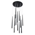 GLOBOSTAR® TEARS 61313 Μοντέρνο Κρεμαστό Φωτιστικό Οροφής LED 36W 3960lm 180° AC 220-240V IP20 Ρυθμιζόμενο Λευκό CCT με Χειριστήριο από 2700K έως 6000K Dimmable - Lumileds SMD Chip - Μαύρο - Μ60 x Π60 x Υ51.5cm - 3 Χρόνια Εγγύηση - Image 3