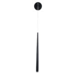 GLOBOSTAR® TEARS 61315 Μοντέρνο Φωτιστικό Τοίχου - Απλίκα LED 3W 330lm 180° AC 220-240V IP20 Ρυθμιζόμενο Λευκό CCT με On/Off 2700K/4500K/6000K - Lumileds SMD Chip - Μαύρο Ματ - Μ3.2 x Π3.2 x Υ51.5cm - 3 Χρόνια Εγγύηση - Image 3