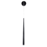 GLOBOSTAR® TEARS 61315 Μοντέρνο Φωτιστικό Τοίχου - Απλίκα LED 3W 330lm 180° AC 220-240V IP20 Ρυθμιζόμενο Λευκό CCT με On/Off 2700K/4500K/6000K - Lumileds SMD Chip - Μαύρο Ματ - Μ3.2 x Π3.2 x Υ51.5cm - 3 Χρόνια Εγγύηση - Image 5