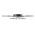 GLOBOSTAR® ROYAL-R 61324 Μοντέρνο Φωτιστικό Οροφής LED 135W 16200lm 360° AC 220-240V IP20 Ρυθμιζόμενο Λευκό CCT με Χειριστήριο από 2700K έως 6000K Dimmable - Lumileds SMD Chip - Ασημί Νίκελ - Μ80.5 x Π59 x Υ12cm - 3 Χρόνια Εγγύηση - Image 6