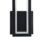GLOBOSTAR® TIARA 61327 Μοντέρνο Φωτιστικό Τοίχου - Απλίκα LED 12W 1440lm 300° AC 220-240V IP20 Ρυθμιζόμενο Λευκό CCT με On/Off 2700K/4500K/6000K - Lumileds SMD Chip - Μαύρο Ματ - Μ12.5 x Π4 x Υ32cm - 3 Χρόνια Εγγύηση - Image 6