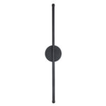 GLOBOSTAR® DIADEM 61329 Μοντέρνο Φωτιστικό Τοίχου - Απλίκα LED 9W 1080lm 120° AC 220-240V IP20 Ρυθμιζόμενο Λευκό CCT με On/Off 2700K/4500K/6000K - Lumileds SMD Chip - Μαύρο Ματ - Μ10 x Π4 x Υ60cm - 3 Χρόνια Εγγύηση - Image 4