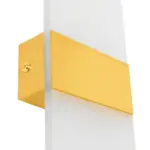 GLOBOSTAR® RARE 61338 Μοντέρνο Φωτιστικό Τοίχου - Απλίκα LED 5W 600lm 180° AC 220-240V IP20 Ρυθμιζόμενο Λευκό CCT με On/Off 2700K/4500K/6000K - Lumileds SMD Chip - Χρυσό Βούρτσας - Μ10 x Π4 x Υ27cm - 3 Χρόνια Εγγύηση - Image 5