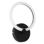 GLOBOSTAR® MATILDA 61339 Μοντέρνο Φωτιστικό Τοίχου - Απλίκα LED 8W 960lm 360° AC 220-240V IP20 Ρυθμιζόμενο Λευκό CCT με On/Off 2700K/4500K/6000K - Lumileds SMD Chip - Μαύρο Ματ - Μ20 x Π5 x Υ25.5cm - 3 Χρόνια Εγγύηση - Image 3