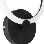 GLOBOSTAR® MATILDA 61339 Μοντέρνο Φωτιστικό Τοίχου - Απλίκα LED 8W 960lm 360° AC 220-240V IP20 Ρυθμιζόμενο Λευκό CCT με On/Off 2700K/4500K/6000K - Lumileds SMD Chip - Μαύρο Ματ - Μ20 x Π5 x Υ25.5cm - 3 Χρόνια Εγγύηση - Image 6