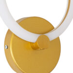 GLOBOSTAR® MATILDA 61340 Μοντέρνο Φωτιστικό Τοίχου - Απλίκα LED 8W 960lm 360° AC 220-240V IP20 Ρυθμιζόμενο Λευκό CCT με On/Off 2700K/4500K/6000K - Lumileds SMD Chip - Χρυσό - Μ20 x Π5 x Υ25.5cm - 3 Χρόνια Εγγύηση - Image 6
