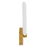 GLOBOSTAR® ELIZA 61344 Μοντέρνο Φωτιστικό Τοίχου - Απλίκα LED 8W 960lm 360° AC 220-240V IP20 Ρυθμιζόμενο Λευκό CCT με On/Off 2700K/4500K/6000K - Lumileds SMD Chip - Χρυσό - Μ22 x Π5 x Υ28.5cm - 3 Χρόνια Εγγύηση - Image 5