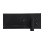 GLOBOSTAR® PALADIN 61351 Μοντέρνο Φωτιστικό Τοίχου - Απλίκα Ξενοδοχείου Reading Light με Φορτιστή USB 3A & Wireless 20W LED 6W 720lm 36° & 360° AC 220-240V IP20 Φυσικό Λευκό 4500K - Bridgelux COB Chip & TÜV SÜD Driver - Μαύρο Ματ - Μ30 x Π11 x Υ12cm - 3 Χρόνια Εγγύηση - Image 4