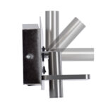 GLOBOSTAR® PALADIN 61355 Μοντέρνο Φωτιστικό Τοίχου - Απλίκα Ξενοδοχείου Reading Light με Φορτιστή USB 3A & Wireless 20W LED 6W 720lm 36° & 360° AC 220-240V IP20 Φυσικό Λευκό 4500K - Bridgelux COB Chip & TÜV SÜD Driver - Νίκελ Βούρτσας - Μ30 x Π11 x Υ12cm - 3 Χρόνια Εγγύηση - Image 5