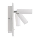 GLOBOSTAR® LADY-O 61364 Μοντέρνο Φωτιστικό Τοίχου - Απλίκα Ξενοδοχείου Reading Light με Φορτιστή USB 3A LED 10W 1000lm 36° & 360° AC 220-240V IP20 Φυσικό Λευκό 4500K - Bridgelux COB Chip & TÜV SÜD Driver - Λευκό Ματ - Μ10.5 x Π10 x Υ18.5cm - 3 Χρόνια Εγγύηση - Image 4