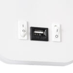 GLOBOSTAR® LADY-O 61364 Μοντέρνο Φωτιστικό Τοίχου - Απλίκα Ξενοδοχείου Reading Light με Φορτιστή USB 3A LED 10W 1000lm 36° & 360° AC 220-240V IP20 Φυσικό Λευκό 4500K - Bridgelux COB Chip & TÜV SÜD Driver - Λευκό Ματ - Μ10.5 x Π10 x Υ18.5cm - 3 Χρόνια Εγγύηση - Image 6
